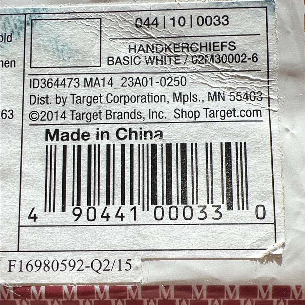 NEW 6-pack White on white tartan plaid Cotton Handkerchiefs in packaging - Picture 8 of 8